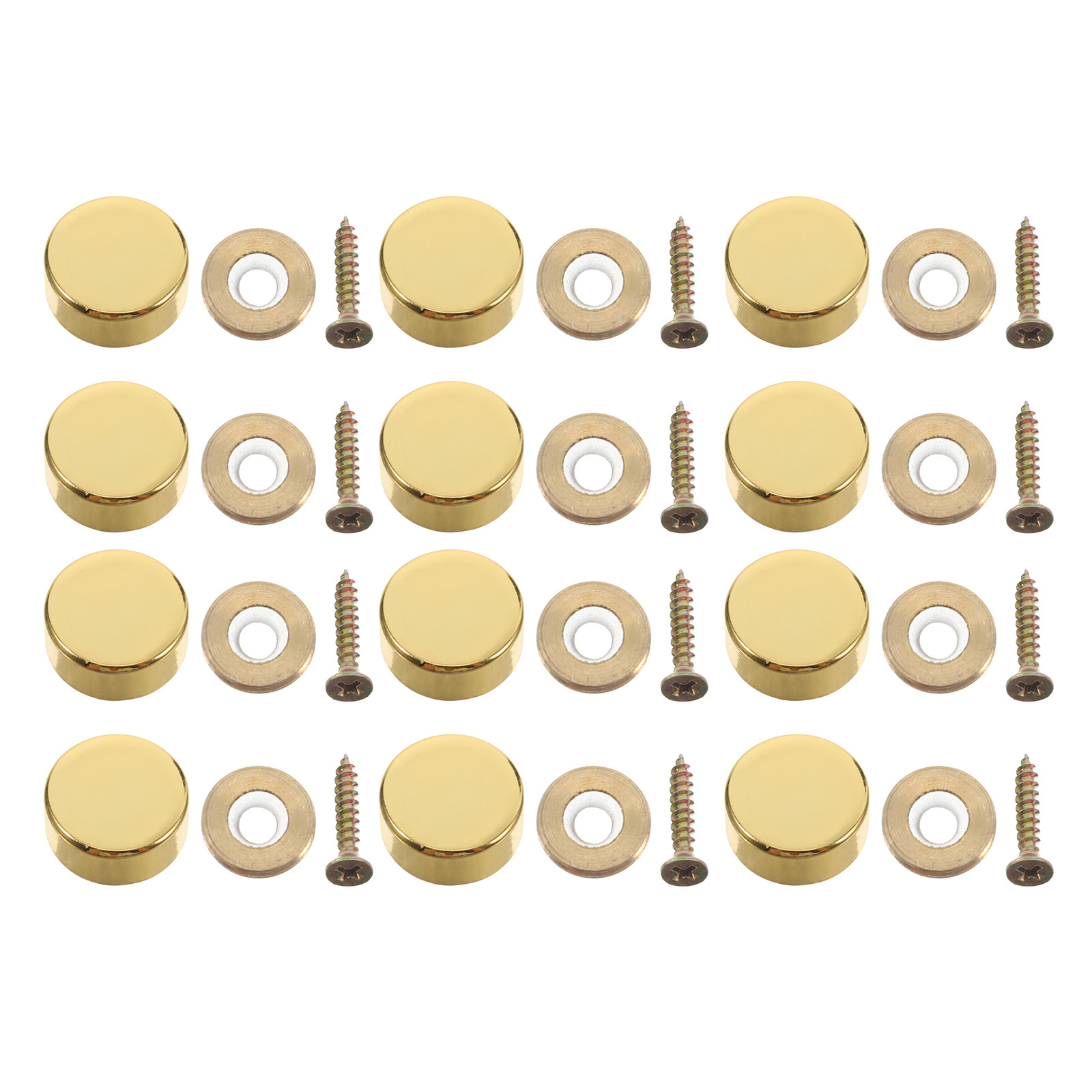 Furniture Hardware Fixing Screws - 12Sets Decorative Screw Covers Nails Mirror