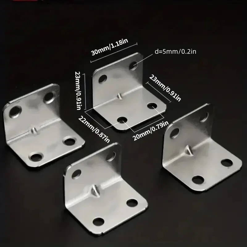 100/20pcs L-shaped Corner Code - Corner Bracket Angle review and price