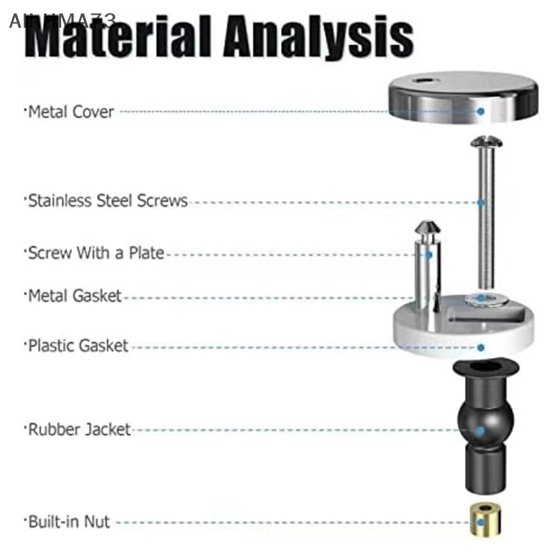 HMA73-2Pcs Toilet Seat Top Fix - Furniture Hardware Hinges review and price