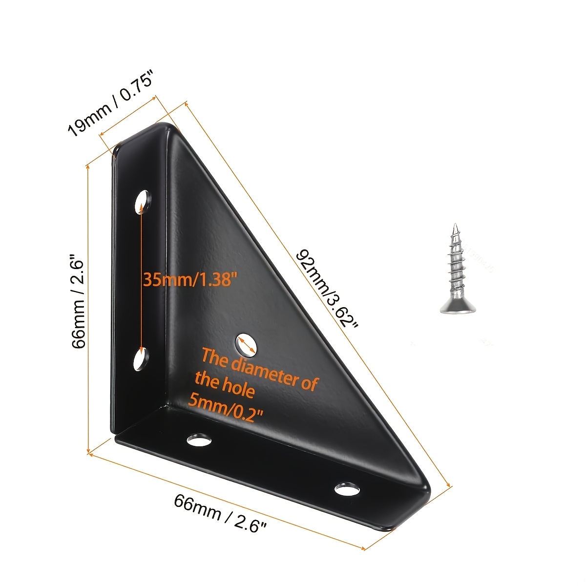 3X heavy-duty iron L-shaped co - Corner Bracket Angle review and price