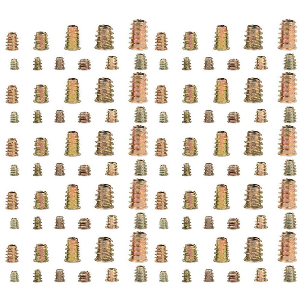 50Pcs Threaded Insert Nuts Hex - Furniture Hardware Fixing Screws review and price