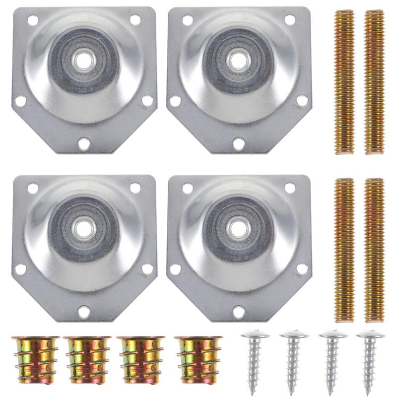 4pcs Angled Legs Fixing Plate  - Furniture Hardware Fixing Screws review and price