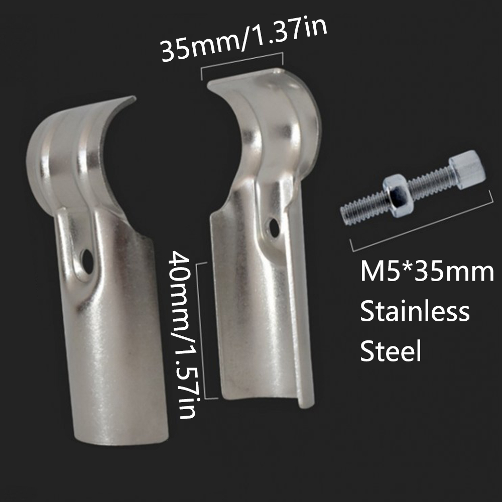 2Pcs Round Pipe Joint Stainles - Furniture Hardware Display review and price