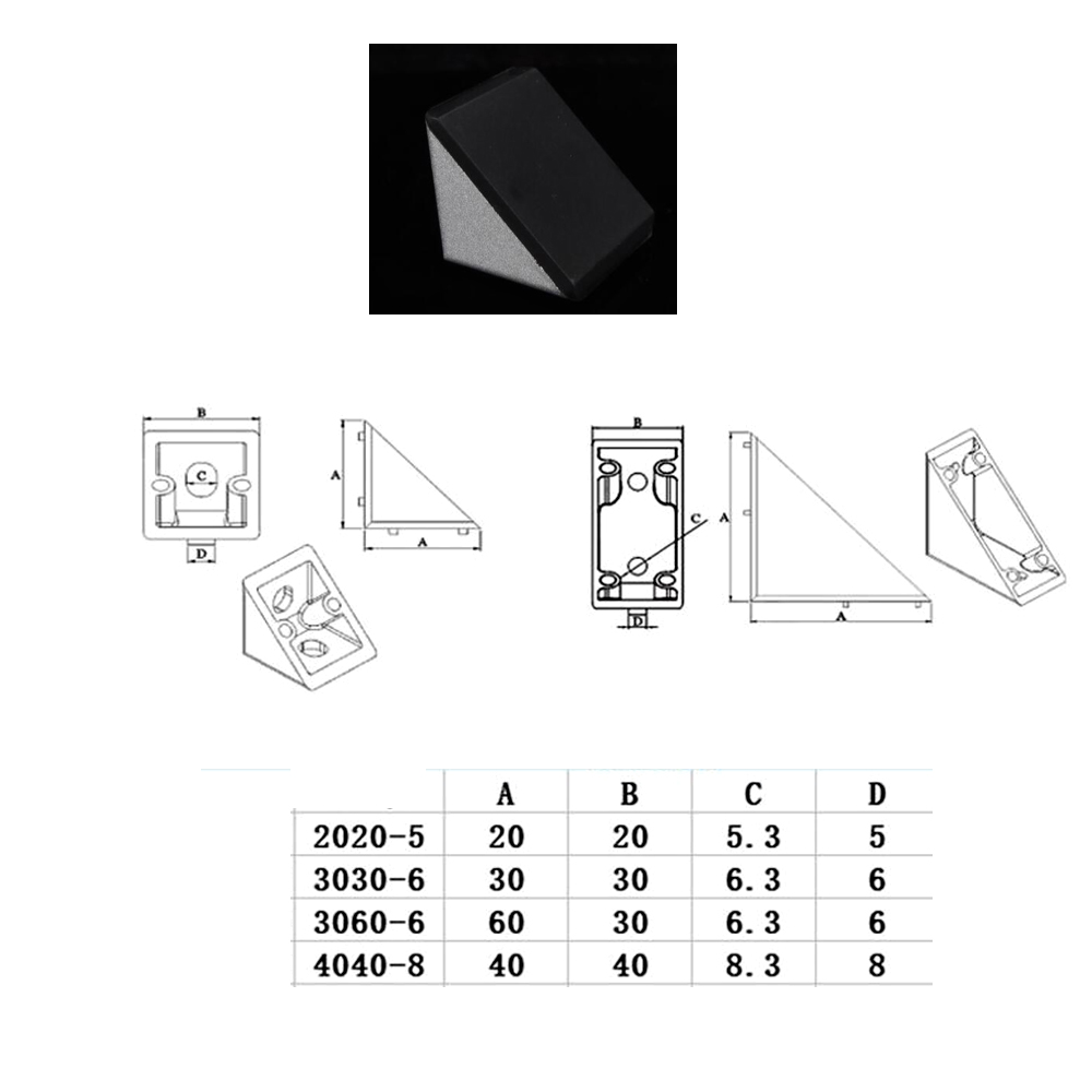 10pcs 2020 3030 4040 Corner Br - Corner Bracket Angle review and price