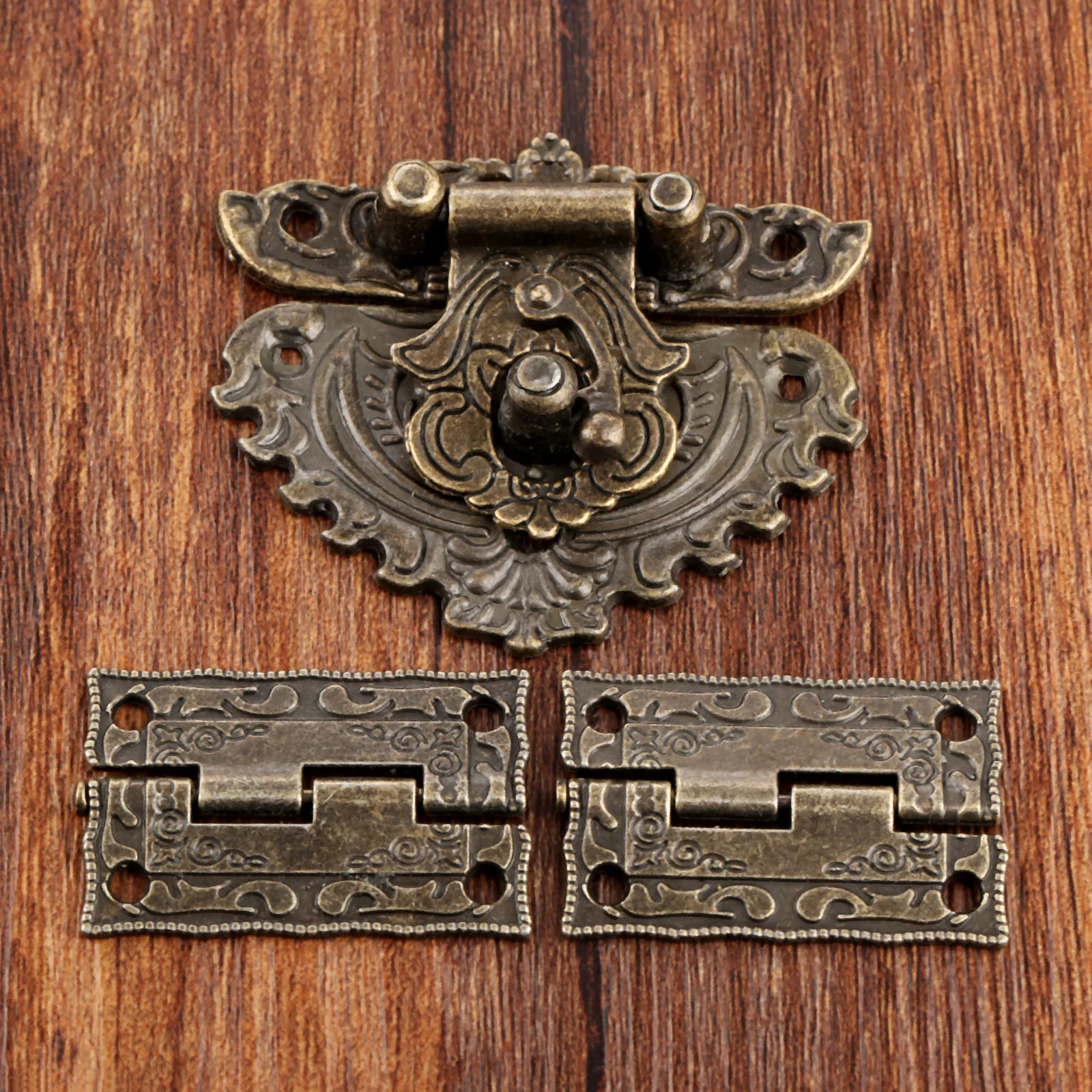 3pcs/set Antique Bronze Padloc - Furniture Hardware Hinges review and price