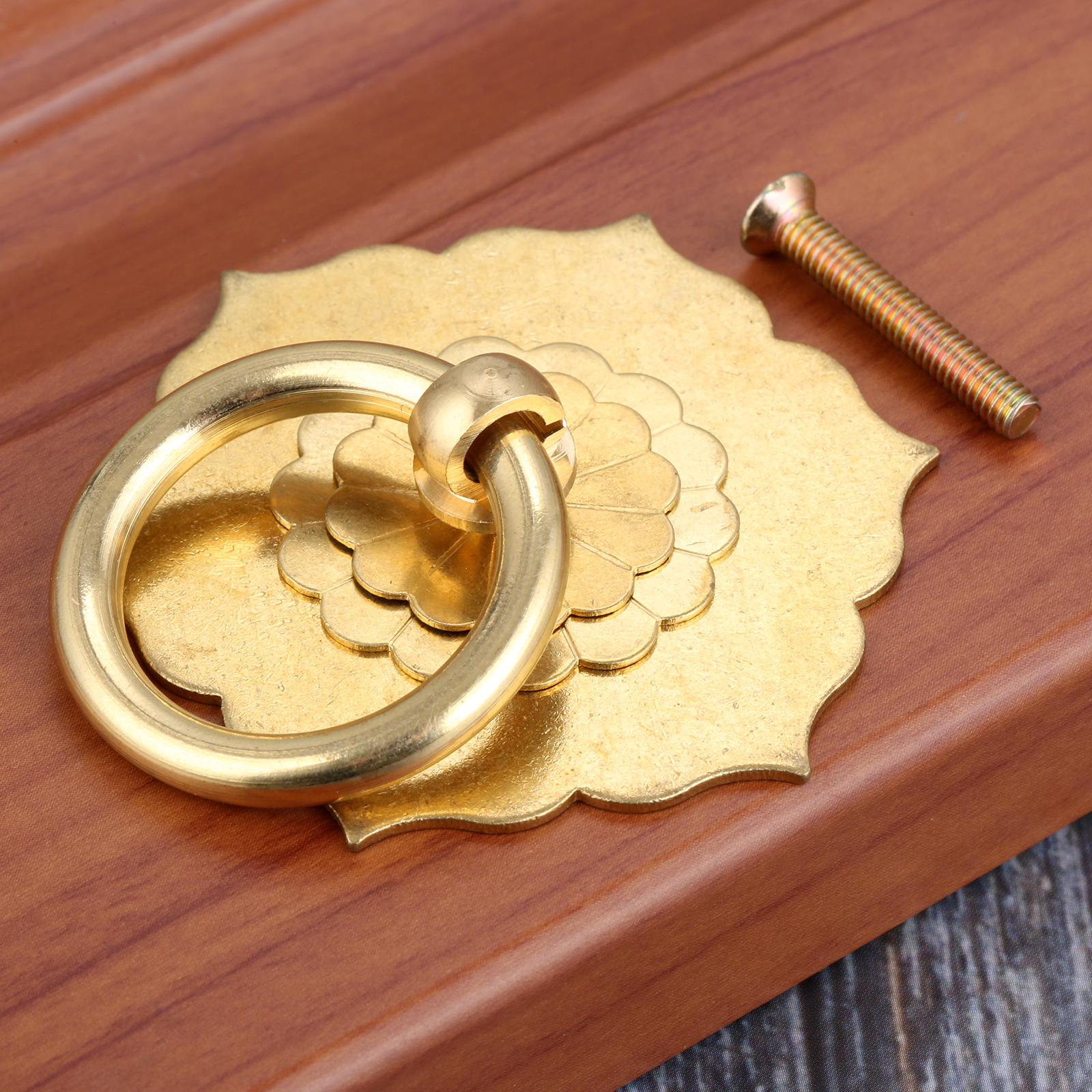 1PC 62*60mm Brass Unique Flowe - Unique Furniture Hardware review and price