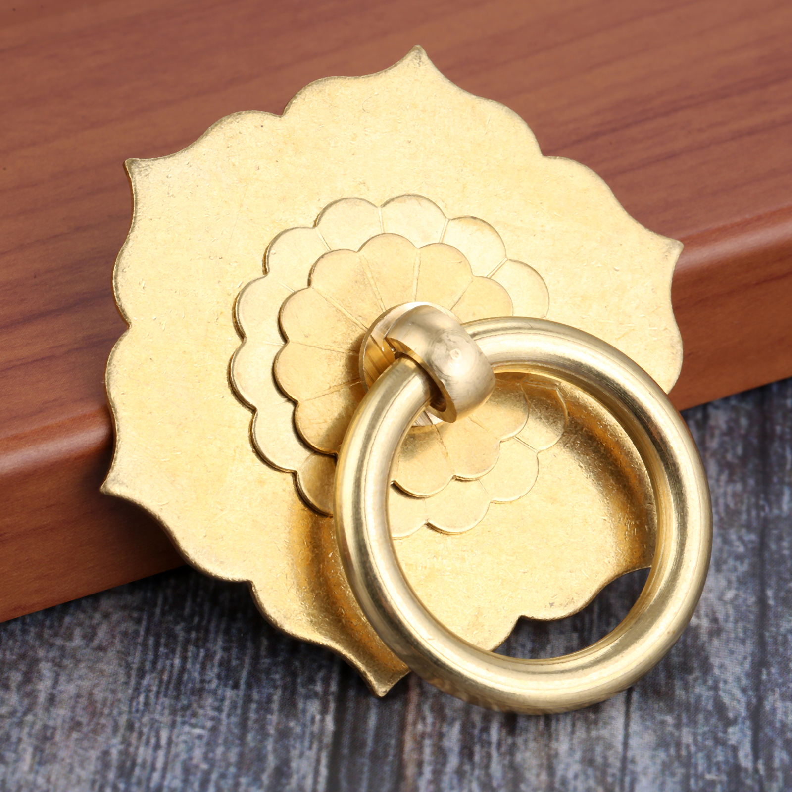 1PC 62*60mm Brass Unique Flowe - Unique Furniture Hardware review and price