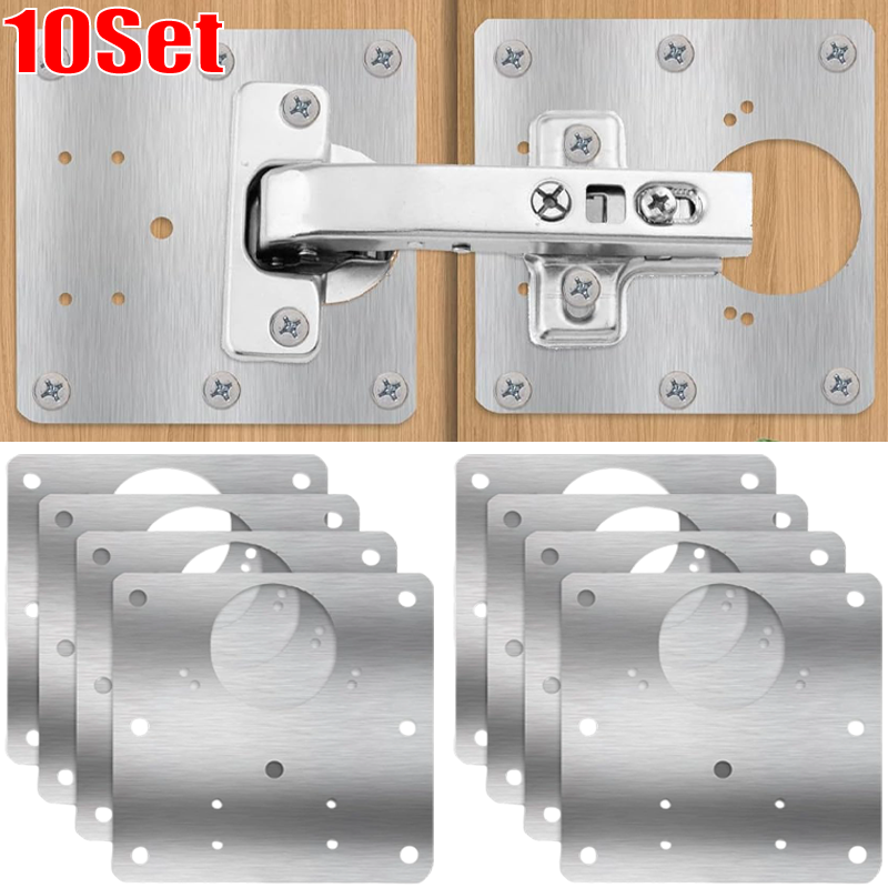 Cabinet Door Hinge Repair Plat - Furniture Hardware Fixing Screws review and price