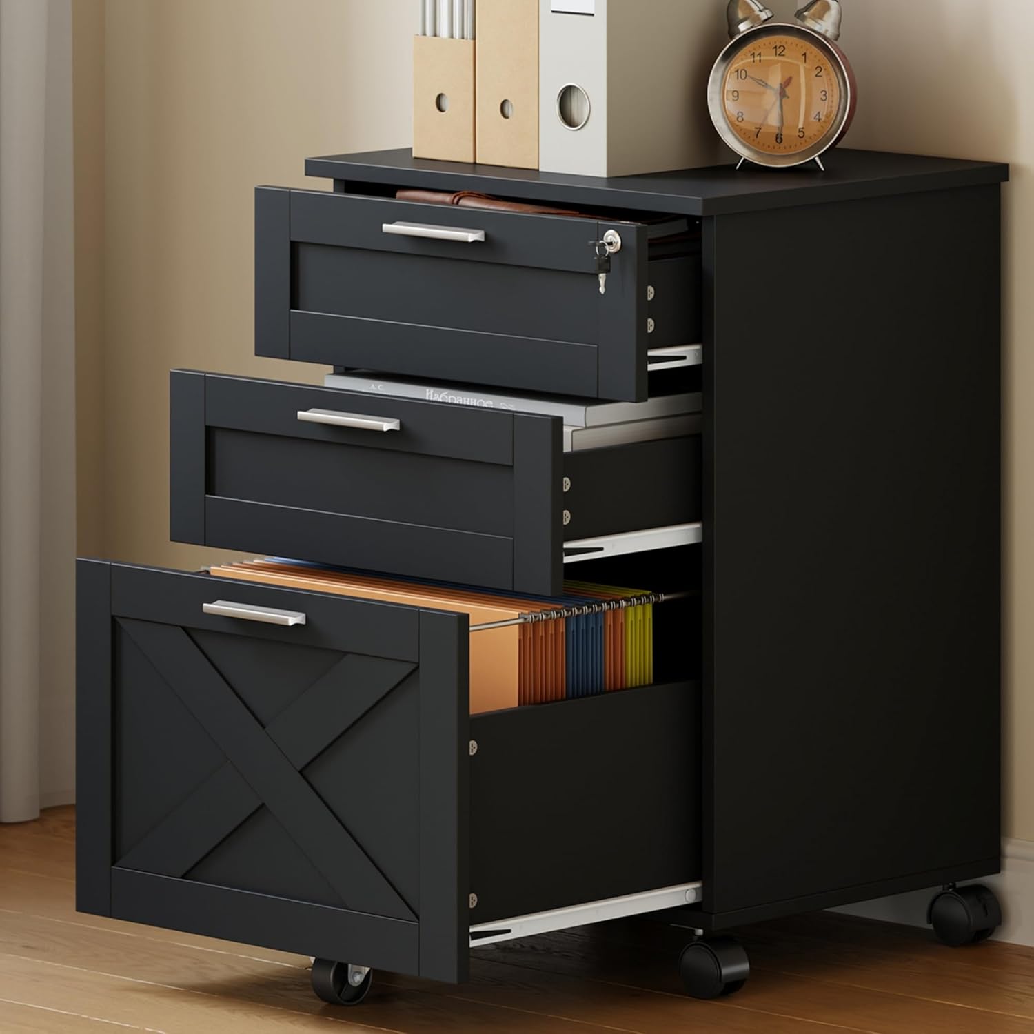 3-Drawer Rolling File Cabinet  - Office Furniture Hardware review and price