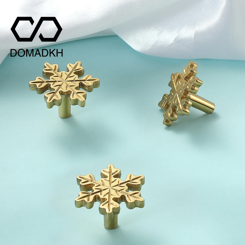 Snowflake Brass Cabinet Door K - Unique Furniture Hardware review and price