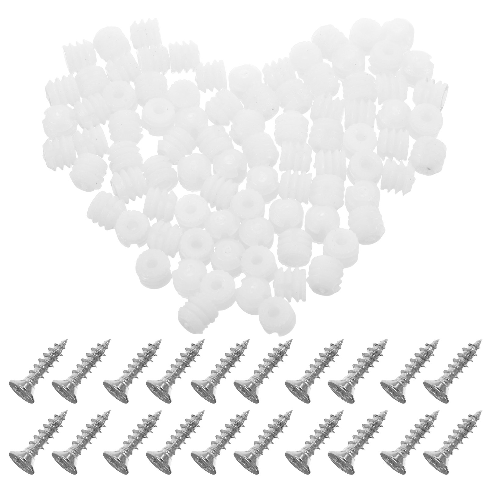 200Pcs Plastic Cabinet Hinge D - Furniture Hardware Fixing Screws review and price