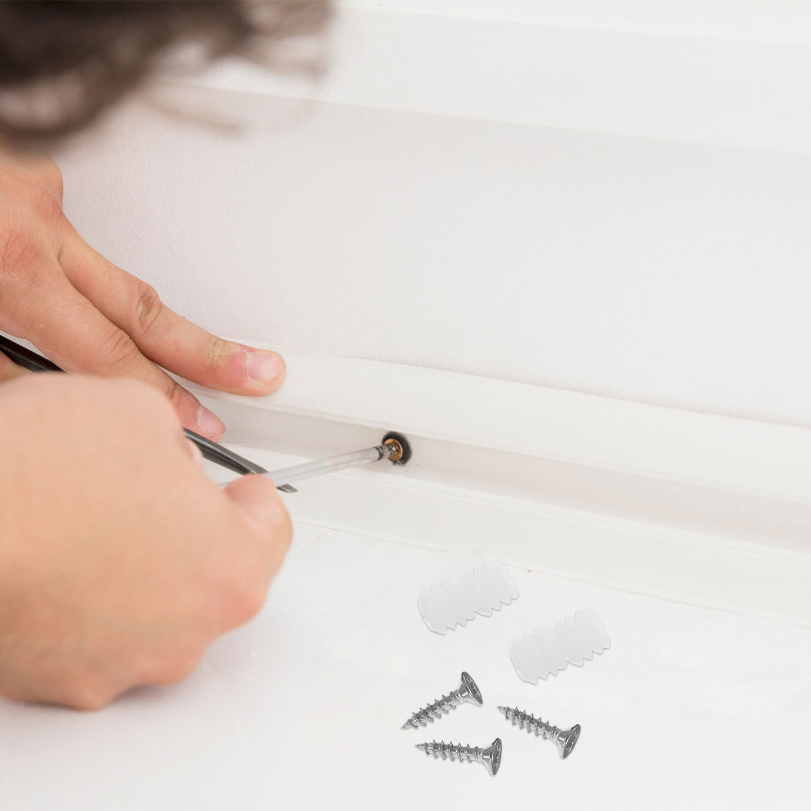 200Pcs Plastic Cabinet Hinge D - Furniture Hardware Fixing Screws review and price