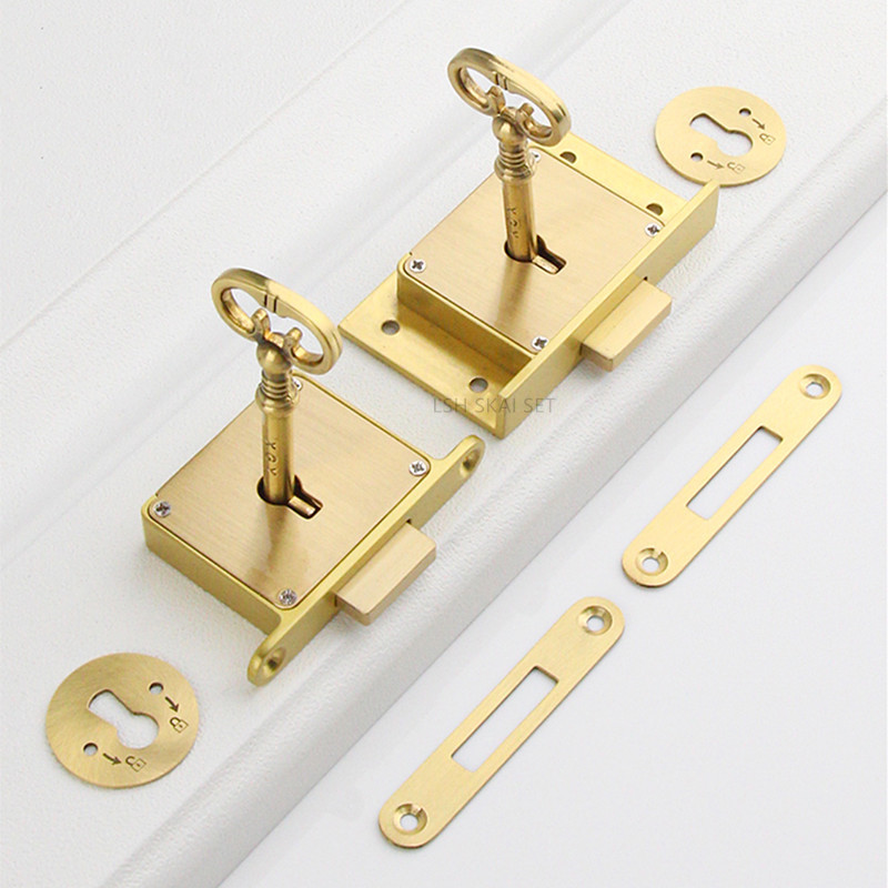 1PC Retro Brass Drawer Lock, O - Furniture Hardware Display review and price