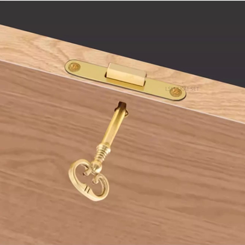 1PC Retro Brass Drawer Lock, O - Furniture Hardware Display review and price